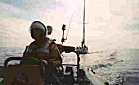 Service call to "Moonshadow" - Mike Smithson at the helm.