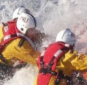 D class launch into rough sea